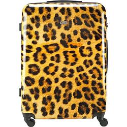 Foto van Princess traveller leopard large koffer - 76 cm - 107 l. - panter print