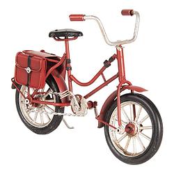 Foto van Clayre & eef rode model fiets 16*5*10 cm 6y3389