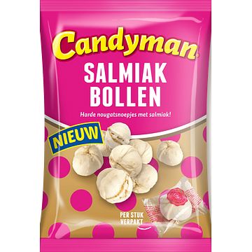 Foto van Candyman salmiak bollen 100g bij jumbo