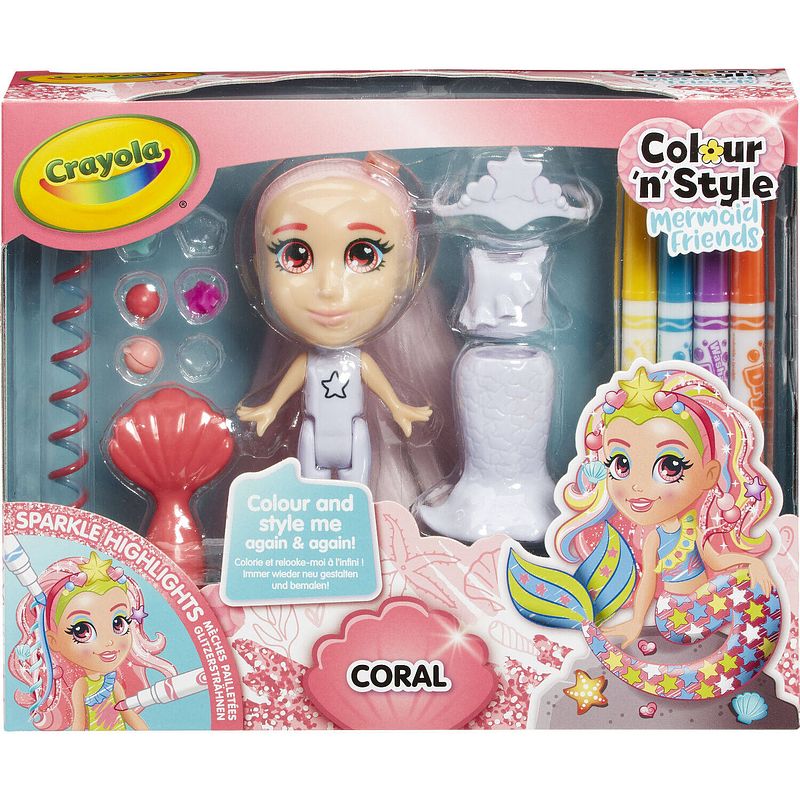 Foto van Crayola colour'sn'sstyle friend coral - hobbyset