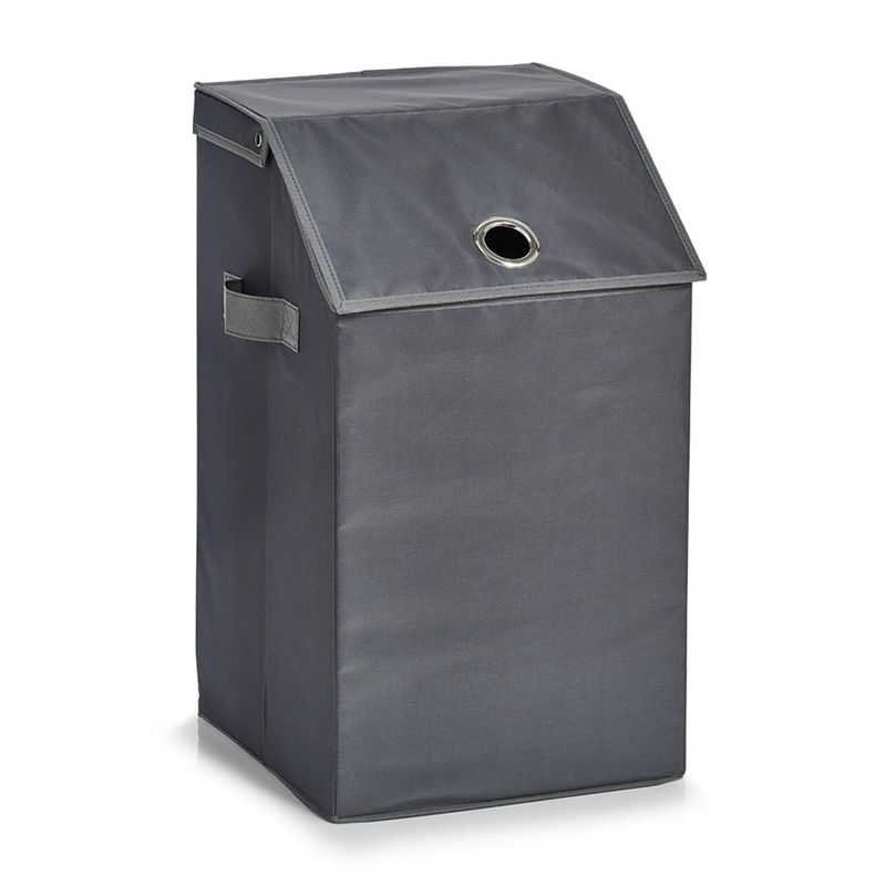 Foto van Zeller - laundry hamper, polyester, anthrazite