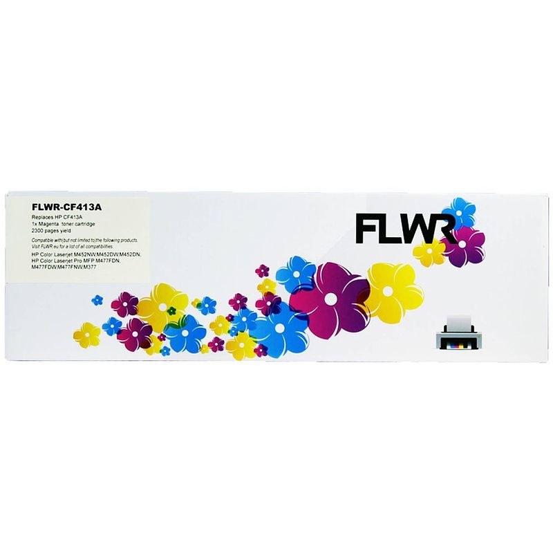 Foto van Flwr hp 410a magenta toner