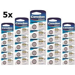 Foto van 25 stuks (5 blister a 5st) camelion cr1620 3v lithium knoopcelbatterij