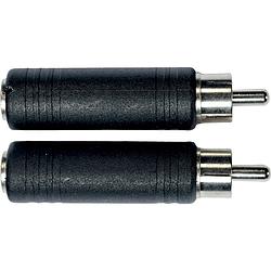 Foto van Yellow cable ad08 6.3 mm ts jack female - rca male verloopplug (2 stuks)