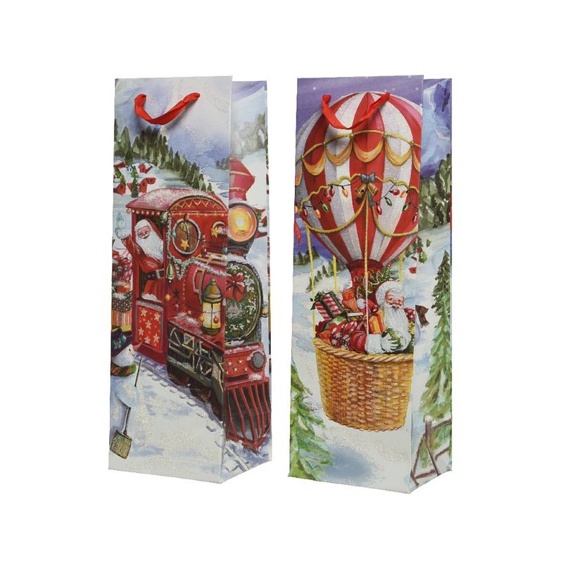 Foto van Decoris - giftbag papier l10b12h36 cm a2 i kerst