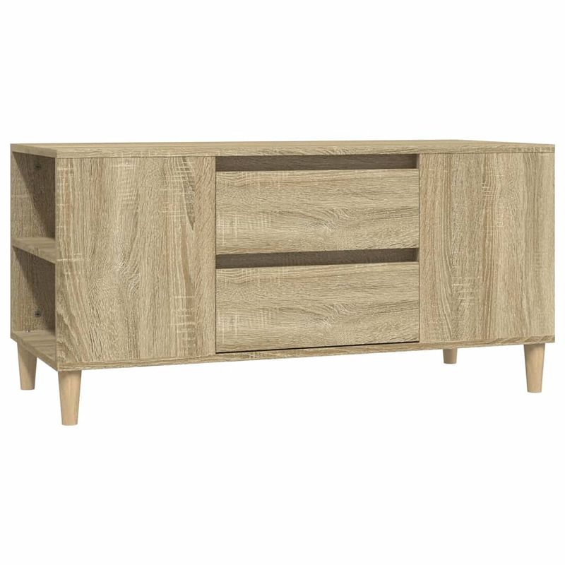 Foto van Vidaxl tv-meubel 102x44,5x50 cm bewerkt hout sonoma eikenkleurig