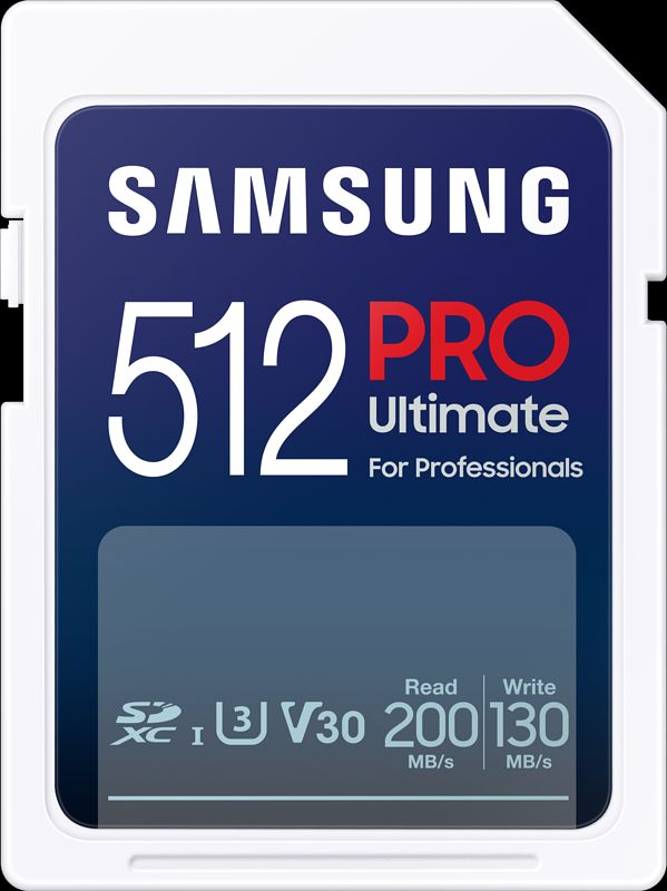 Foto van Samsung pro ultimate 512 gb (2023) sdxc