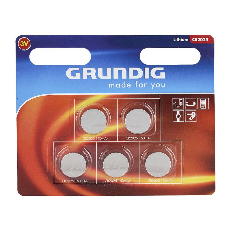 Foto van Grundig batterijen cr2025 - set van 5