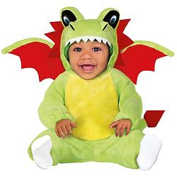 Foto van Dierenpak draken verkleed kostuum voor baby/peuter 12-18 mnd - carnavalskostuums