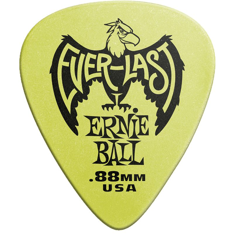 Foto van Ernie ball 9191 green everlast 0.88 mm plectrumset (12 stuks)