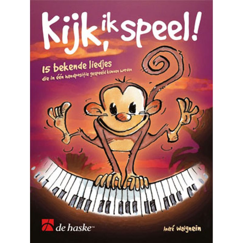 Foto van De haske kijk, ik speel! boek voor piano - 15 liedjes in 1 handpositie