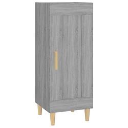 Foto van Vidaxl dressoir 34,5x34x90 cm bewerkt hout grijs sonoma eikenkleurig