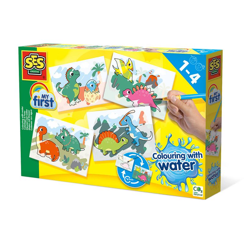 Foto van Kleuren met water - dino'ss