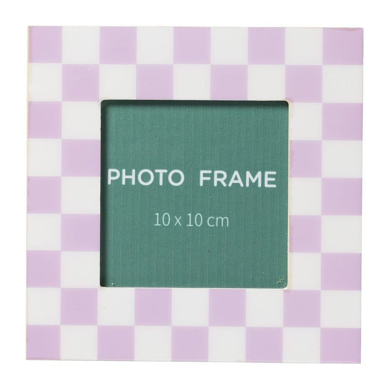 Foto van Fotolijst tokio - lila/wit - 10x10 cm