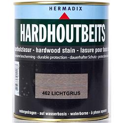 Foto van Hermadix - hardhoutbeits 462 licht grijs 750 ml