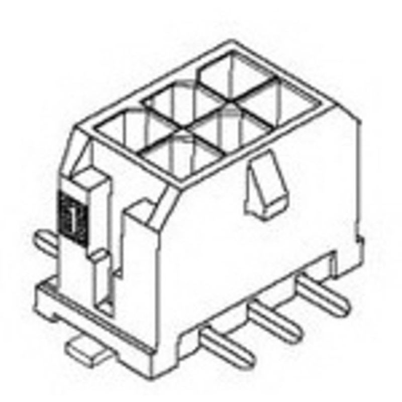 Foto van Molex 430451419 male behuizing (board) inhoud: 1 stuk(s)