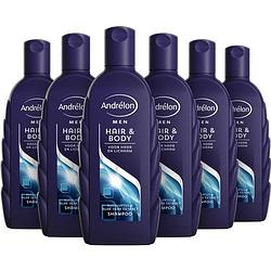 Foto van Men hair & body 2in1 - shampoo / douchegel - 6x 300ml c