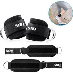 Foto van Sanbo 2x enkelband voor fitness - incl. 2 karabijnhaken - ankle straps