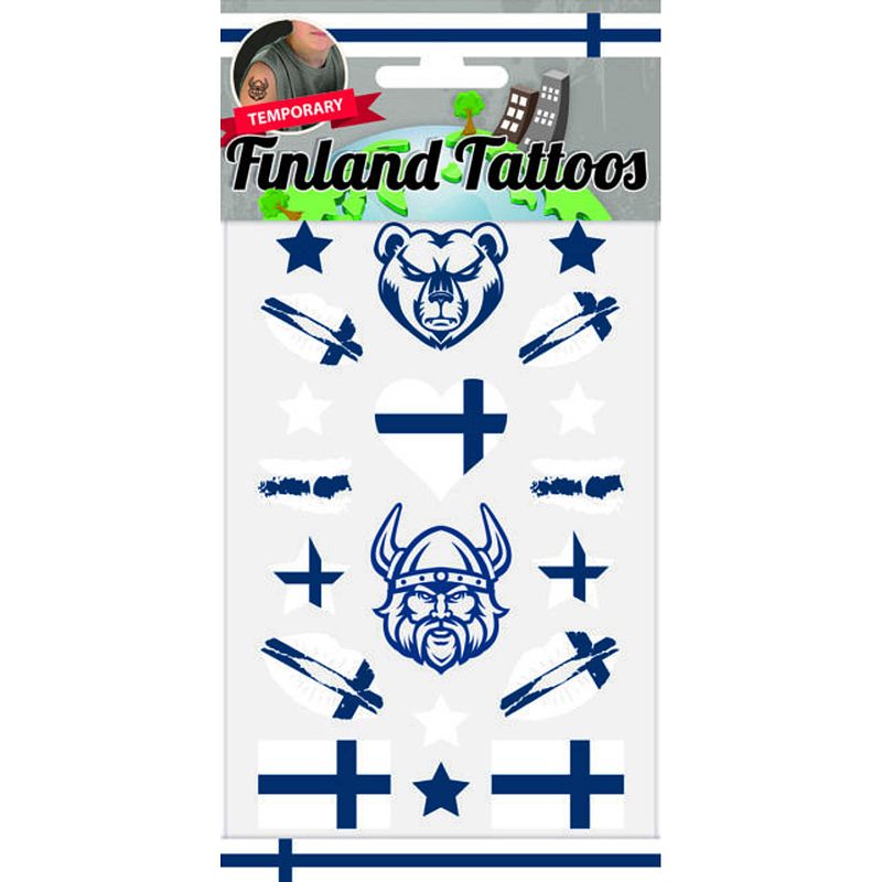 Foto van Globos tattoos finland junior 200 x 102 mm 19-delig