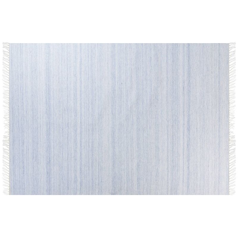 Foto van Beliani malhia - gevlochten-blauw-synthetisch materiaal