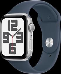 Foto van Apple watch se (2022) 44mm zilver aluminium sportband m/l