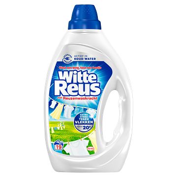 Foto van 2+3 gratis | witte reus gel 855 ml 19 wasbeurten aanbieding bij jumbo