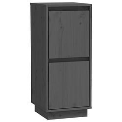 Foto van Vidaxl dressoir 31,5x34x75 cm massief grenenhout grijs