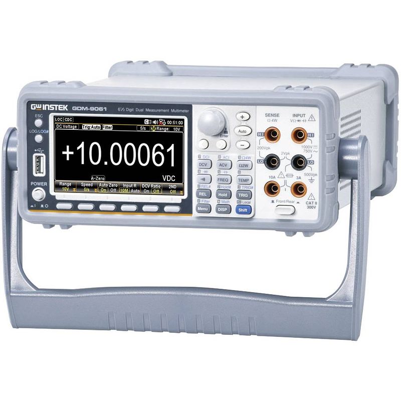 Foto van Gw instek 01dm906000gs bench multimeter digitaal weergave (counts): 1200000