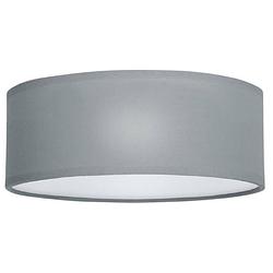 Foto van Smartwares plafondlamp mia 30 cm 2x e14 staal/textiel grijs