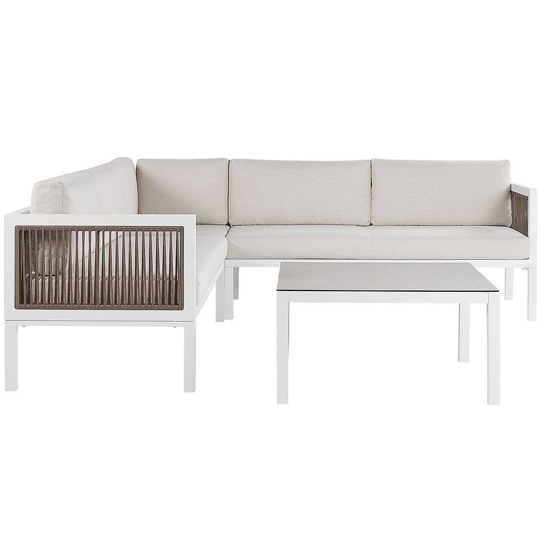 Foto van Beliani borello - loungeset-wit-aluminium