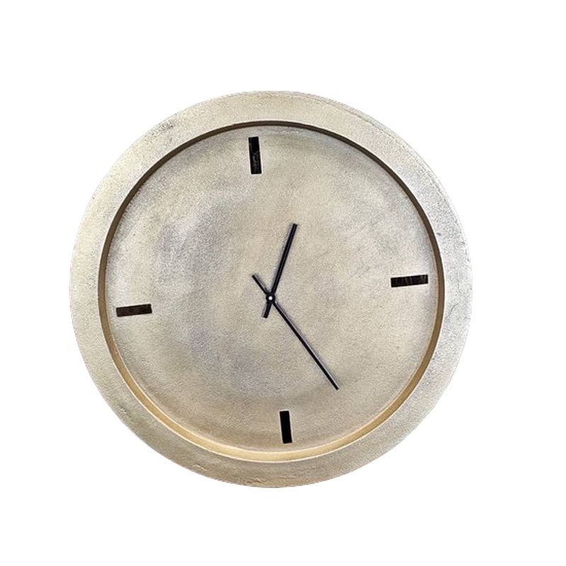 Foto van Benoa dellwood large brass antique wall clock 55 cm