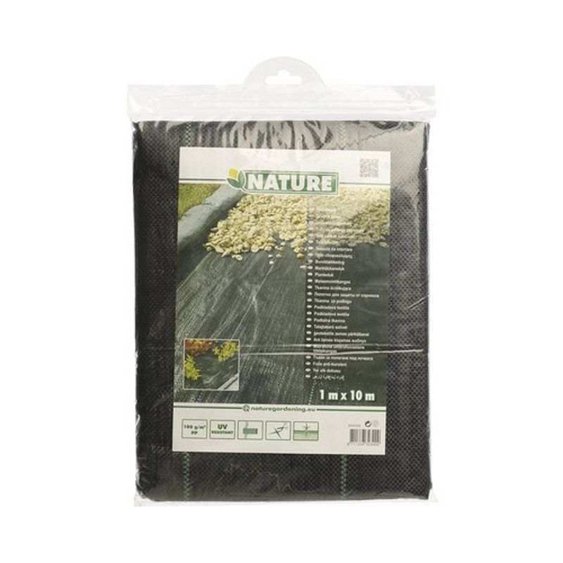 Foto van Nature - gronddoek b1l10m 100g/m zwart