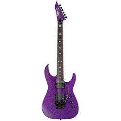 Foto van Esp ltd kirk hammett signature kh-602 purple sparkle elektrische gitaar met koffer