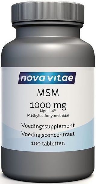 Foto van Nova vitae msm 1000mg tabletten 100st