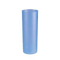 Foto van Juypal longdrink glas - 6x - blauw - kunststof - 330 ml - herbruikbaar - drinkglazen