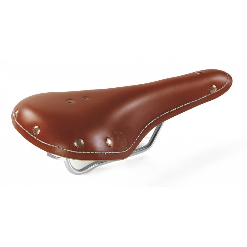 Foto van Selle monte grappa zadel old frontiers sports leer 30 cm cognac