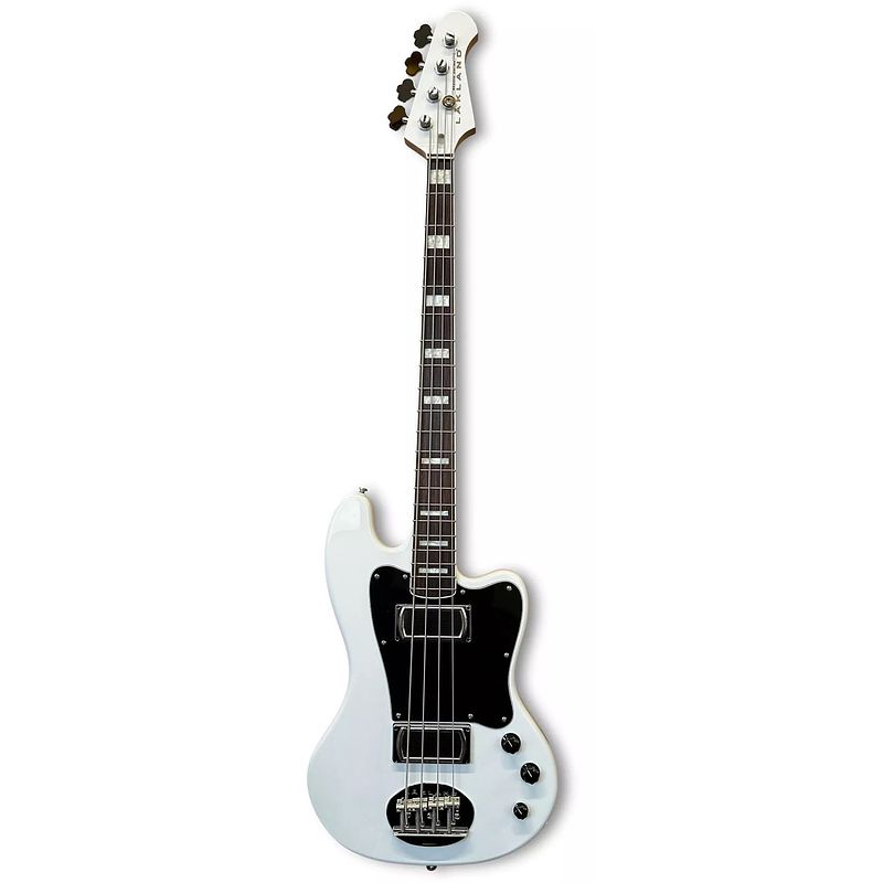 Foto van Lakland skyline decade white gloss elektrische basgitaar