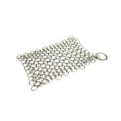 Foto van Valhal outdoor schrubmatje / chain mail cleaner - rvs, 12x12cm - vh12cm