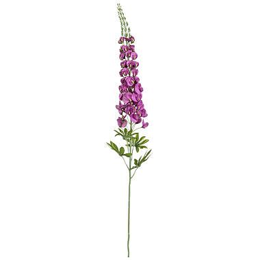 Foto van Kunstbloem lupine spray - paars - 84 cm - leen bakker