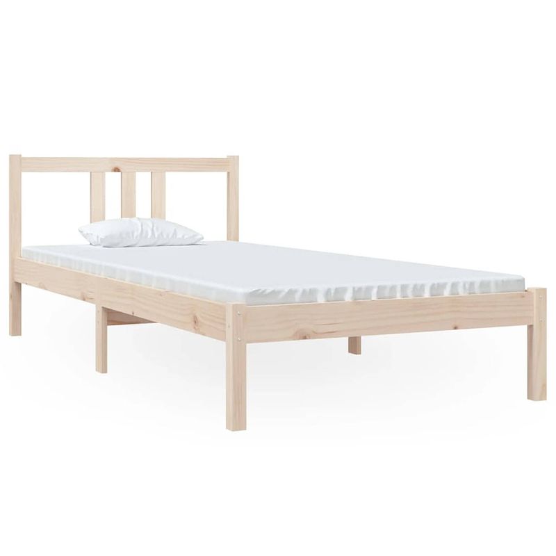 Foto van Vidaxl bedframe massief hout 90x200 cm