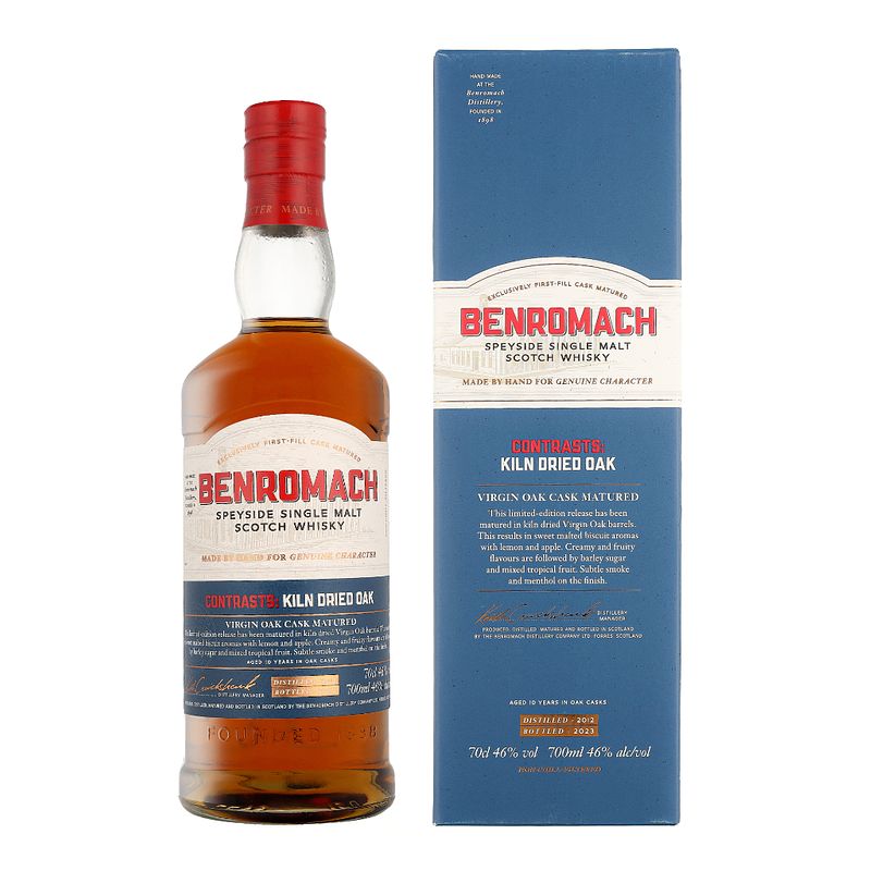 Foto van Benromach kiln dried nrf 0.7 liter whisky