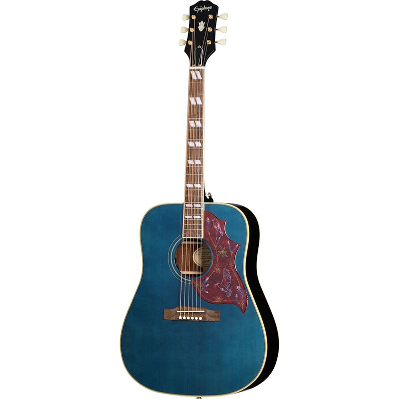 Foto van Epiphone miranda lambert bluebird studio bluebonnet elektrisch-akoestische westerngitaar met hardshell case