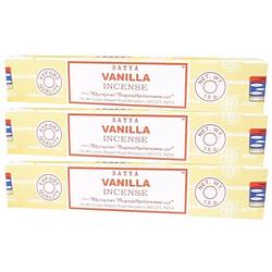 Foto van 3x nag champa wierook vanilla 15 gram - wierookstokjes