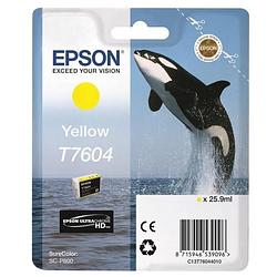 Foto van Epson t7604 orca-patroon geel