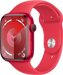 Foto van Apple watch series 9 45mm (product)red aluminium sportband s/m
