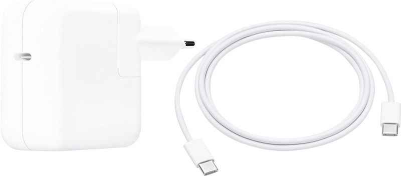 Foto van Apple power delivery oplader 61w + usb c naar usb c kabel 1m