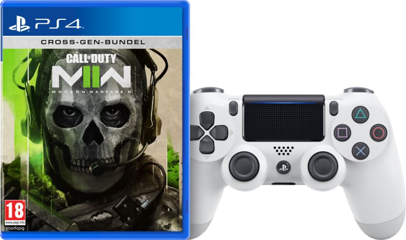 Foto van Call of duty modern warfare ii ps4 + dualshock 4 v2 wit