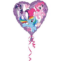Foto van Amscan folieballon my little pony meisjes 43 cm paars