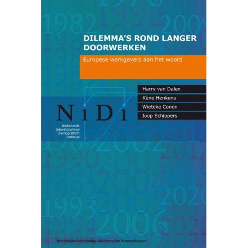 Foto van Dilemma s rond langer doorwerken - nidi boek