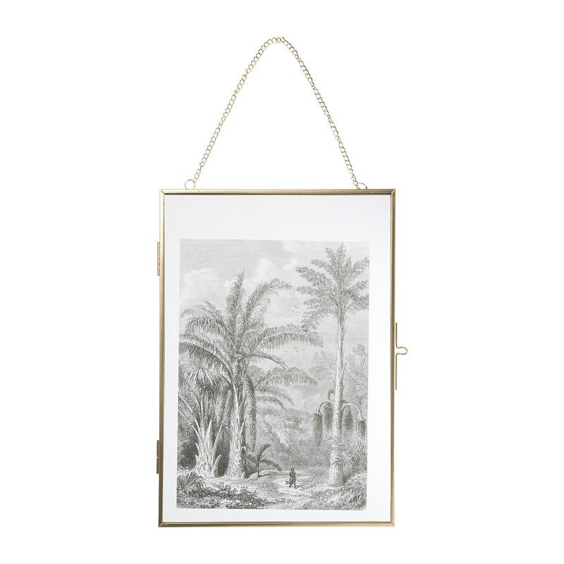 Foto van Fotolijst aan ketting staand - goud - 21x30 cm